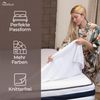 2er Pack Betttuch/Bettlaken/Haustuch 250x150 cm Doppelpack weiß von Green Mark Textilien® 100% Baumwolle Bild 4