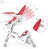 Engel & Storch Baby Hochstuhl HUGO Kinderhochstuhl Babystuhl mitwachsender Hochstuhl Verstellbar und Klappbar, Abnehmbares Tablett und inklusive Spielebogen - in der Farbe Rot Bild 4
