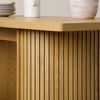 IDIMEX Esstisch GUARDA, Esszimmertisch 160x75cm mit Designfuß in Lamellenoptik MDF Wildeiche Bild 5