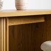 IDIMEX Esstisch GUARDA, Esszimmertisch 160x75cm mit Designfuß in Lamellenoptik MDF Wildeiche Bild 4