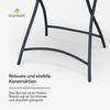 Blumfeldt Bistrotisch Mit Stühlen – 60 cm Rund Klappbar, Wetterfester Stahl, Outdoor-Set, Platzsparend, Ideal Für Garten, Balkon, Terrasse, Modernes Design, 2 Stühle Inklusive Bild 5