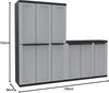 Kreher Mehrzweckschrank Dreitüriger Kunststoffschrank 'C-Twist' (groß) Bild 2