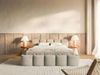 Selsey Polsterbett 140x200 cm Modernes Design, Stabiler Metallrahmen mit Gasdruckfedern Piano-Veloursstoff in Taupe Bett mit Bettkasten Maximale Belastung 250 kg Bild 2