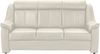 Cavadore 3-Sitzer Beata / 3er Ledercouch im modernen Design / 188 x 98 x 92 / Echtleder Weiß Bild 3