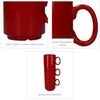 MamboCat Becher 12er Set Event Kaffeebecher 250ml rot Porzellan-Tassen stapelbar, Porzellan Bild 5