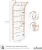 MAMOI® Midi Klettergerüst Indoor fürs Kinderzimmer | Sprossenwand (175 cm) | Turnwand + Turnringe + Strickleiter | CE | 100% ECO | Made in EU Bild 2