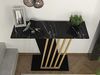 Vente-unique - ORSONA Konsole Holz, Platte SchwarzGold - B 29,6 cm x H 76,8 cm x L 90 cm Bild 5