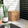 Outsunny Garten-Geräteschrank Wetterfest, mit Doppeltür, Doppeltür, Magnetverschlüsse, BxT: 77x55 cm, (Gartenschuppen, 1 St, Werkzeugschuppen), für Garten, Balkon, Braun Bild 2