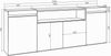Skraut Home | Sideboard, Highboard | Kommode, Komodenschrank | 200 x 75 x 35 cm | 4 Türen | Elektrokamin. Maße | Moderner Stil | Zement Bild 3