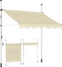 KESSER® Klemmmarkise mit Handkurbel Balkon, Balkonmarkise ohne Bohren, UV-beständig höhenverstellbar wasserabweisend, Sonnenschutz, Terrassenüberdachung, einfache Montage 250cm Bild 4
