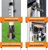 KESSER® Klemmmarkise mit Handkurbel Balkon, Balkonmarkise ohne Bohren, UV-beständig höhenverstellbar wasserabweisend, Sonnenschutz, Terrassenüberdachung, einfache Montage 250cm Bild 3