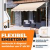 KESSER® Klemmmarkise mit Handkurbel Balkon, Balkonmarkise ohne Bohren, UV-beständig höhenverstellbar wasserabweisend, Sonnenschutz, Terrassenüberdachung, einfache Montage 250cm Bild 2