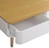 Menzzo Bergen Couchtische mit Stauraum, Holz/Weiß, L95 x T50 x H35 cm Bild 4