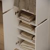 Kleiderschrank Claus Weiß 74 x 191.5 cm mit 4 Türen Vicco Bild 4