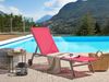 Gartenliege Metall Rot LEVANZO Bild 2