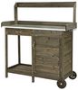 Dehner Holzpflanztisch Hamilton, ca. 125 x 112 x 46 cm, aus FSC® - zertifiziertem Tannenholz, braun Bild 1