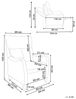 Fernsehsessel ROYSTON Stoff Beige Bild 3