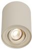 Qazqa LED Aufbaustrahler Rondoo, ohne Leuchtmittel, Extra-Warmweiß, QAZQA Aufbau­spot, gu10, Beige, Aluminium, Modern Bild 4