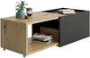 FMD Möbel - SLIDE 1 - Couchtisch - melaminharzbeschichtete Spanplatte - Artisan Oak / schwarz perl - 74,5 x 38,5 x 49,5cm Bild 4