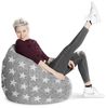 Magma Sitzsack Fluffy Stars Grau Bild 4