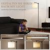 HOMCOM Stehlampe LED-Stehleuchte mit Fernbedienung, dimmbarer Farbtemperatur, Infrarotlampe, Lese-Stehlampe mit Timer, Schwarz+Cremeweiß Bild 3