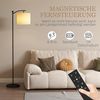 HOMCOM Stehlampe LED-Stehleuchte mit Fernbedienung, dimmbarer Farbtemperatur, Infrarotlampe, Lese-Stehlampe mit Timer, Schwarz+Cremeweiß Bild 5