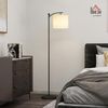 HOMCOM Stehlampe LED-Stehleuchte mit Fernbedienung, dimmbarer Farbtemperatur, Infrarotlampe, Lese-Stehlampe mit Timer, Schwarz+Cremeweiß Bild 2