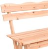 Spetebo Gartenbank Massivholz Gartenbank 3-Sitzer mit Rückenlehne - 150 x 62 cm (Anzahl, 1-St, Stück), Unkomplizierter Aufbau Bild 5