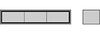 Lowboard Stonegrace 145 cm Akazie Natur 3 Türen Steinfurnier schwebend Bild 3