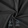 Komfortec 100% Baumwolle Kissenbezüge 2er Set 80x80 cm, Superweicher Premium Jersey Kopfkissenbezug 150 g/m², Kissenhülle, Schwarz Bild 3