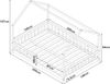 Hausbett Hesel mit Matratze und Rausfallschutz 140x200cm Rosa [en. casa] Bild 3