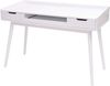 Mendler 'HWC-A70b' Schreibtisch aus MDF, weiß, 80 x 120 x 55 cm Bild 5