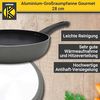 Krüger Bratpfanne Aluminium Großraumpfanne Gourmet, 28 cm, Aluminium (1-tlg), für Induktions-Kochfelder geeignet Bild 2