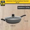 Krüger Bratpfanne Aluminium Großraumpfanne Gourmet, 28 cm, Aluminium (1-tlg), für Induktions-Kochfelder geeignet Bild 5