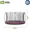 EXIT Trampolin Silhouette Ground + Sicherheitsnetz Ø 366 cm pink Bild 3