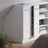 Küchenschrank für Dachschrägen R-Line Weiß Hochglanz 60 cm mit 2 Türen, Schrankkorpus 60 cm Tiefe Vicco Bild 2