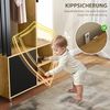 HOMCOM Kleiderschrank Garderobe Set mit Spiegel, Kleiderstange, Schuhschrank und Fächer (Flurgarderobe Set, 1-St, Garderobe Set) 80 x 30 x 175 cm, Naturholz Bild 5