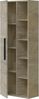 Dmora - Säulenschrank LosAngeles, 1-türiger Badezimmerschrank, Hängewandschrank mit 5 Regalen, 51x25h135 cm, Eiche Bild 5