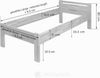 Krok Wood Seniorenbett SiSi aus Massivholz (Buche, 100x200 cm + Nachttisch) Bild 2