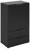 Kommode Sideboard Highboard 2 Schubladen 1 Tür DARK 5 Schwarz Bild 3