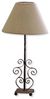 Mirabeau Tischleuchte Tischlampe Clamart leinen/antikbraun Bild 2