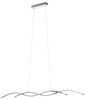 Eglo 96104 LED Hängeleuchte Lasana 2 in chrom und weiß 2X14W L:120 H:120cm Bild 1