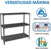 Simonrack Schwerlastregal, Lagerregal, 100 x 100 x 30 cm, Metallregal, Kellerregal, Biegestelle 180 kg, 3 Fachböden, Antracite - Simonclick Bild 4