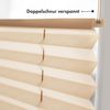 Sonello Plissee Klemmfix ohne Bohren 45x140 cm Beige Faltrollo Plisseerollo Jalousie für Tür & Fenster Blickdicht Sichtschutz Sonnenschutz Fertifplissee Rollo Bild 3
