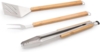 Primaster Grillbesteck-Set 'Premium', 3-teilig, Edelstahl / Bambus, Natur