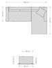 Eckcouch Brom 260x175 cm Cord Beige Recamiere rechts Bild 3