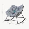 Korb-Schaukelstuhl Villeneuve 85x90x91 cm Schwarz/Grau [en. casa] Bild 2