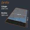 yourGEAR Doppeldeckenschlafsack yourGEAR Schlafsack Sumatra Duo -7°C 230x160cm Futter 100% Baumwolle Bild 2