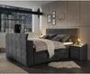 Boxspringbett Dobra 180x200 Anthrazit Bettkasten TV-Halterung Bild 3