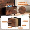 DUMOS Kommode für Schlafzimmer mit 8 Stoffschubladen, hohe Kommode Organizer für Kleidung, Schrank Kinderzimmer, Aufbewahrungsturm mit Schrank, Metallrahmen, Holzplatte, leichte Kinderzimmermöbel Bild 4